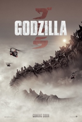 Godzilla movie poster (2014) wooden framed poster