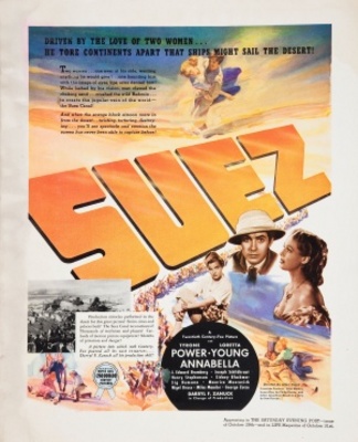 Suez movie poster (1938) metal framed poster