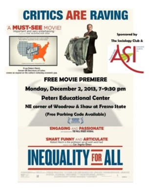 Inequality for All movie poster (2013) wooden framed poster