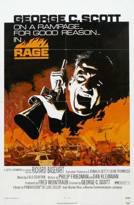 Rage movie poster (1972) canvas poster