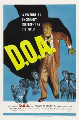 D.O.A. movie poster (1950) metal framed poster