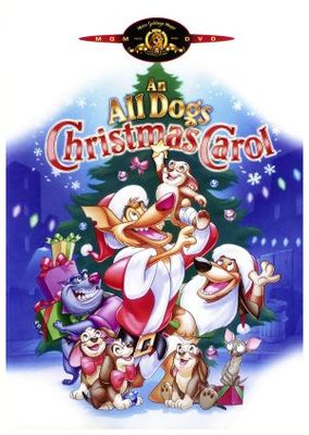 An All Dogs Christmas Carol movie poster (1998) wooden framed poster