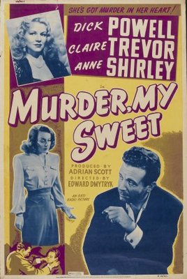 Murder, My Sweet movie poster (1944) wooden framed poster