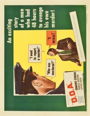 D.O.A. movie poster (1950) metal framed poster