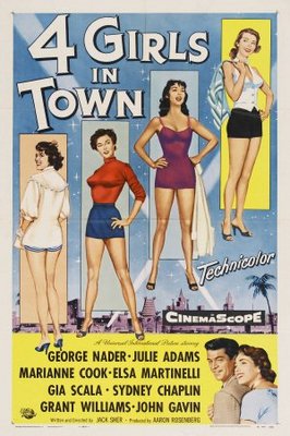 Four Girls in Town movie poster (1957) tote bag