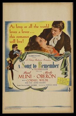 A Song to Remember movie poster (1945) tote bag