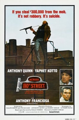 Across 110th Street movie poster (1972) wooden framed poster