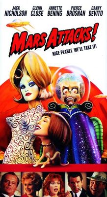 Mars Attacks! movie poster (1996) metal framed poster