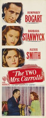 The Two Mrs. Carrolls movie poster (1947) wooden framed poster