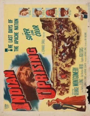 Indian Uprising movie poster (1952) metal framed poster