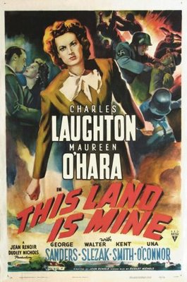 This Land Is Mine movie poster (1943) poster with hanger