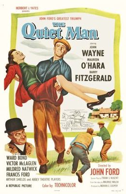 The Quiet Man movie poster (1952) wood print