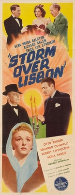 Storm Over Lisbon movie poster (1944) wooden framed poster