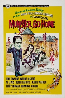 Munster, Go Home movie poster (1966) metal framed poster