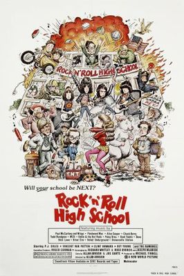 Rock 'n' Roll High School movie poster (1979) wood print