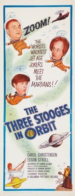 The Three Stooges in Orbit movie poster (1962) poster with hanger
