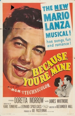 Because You're Mine movie poster (1952) t-shirt