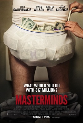 Masterminds movie poster (2015) Stickers MOV_c7e04af4