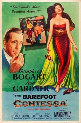 The Barefoot Contessa movie poster (1954) metal framed poster