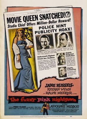 The Fuzzy Pink Nightgown movie poster (1957) metal framed poster