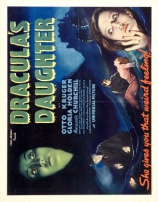 Dracula's Daughter movie poster (1936) metal framed poster