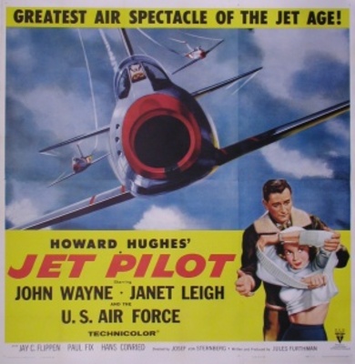 Jet Pilot movie poster (1957) wooden framed poster