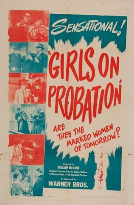 Girls on Probation movie poster (1938) wooden framed poster
