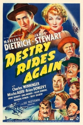 Destry Rides Again movie poster (1939) metal framed poster