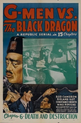 G-men vs. the Black Dragon movie poster (1943) pillow