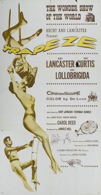 Trapeze movie poster (1956) canvas poster