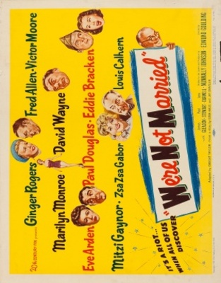 We're Not Married! movie poster (1952) Stickers MOV_cf3fb830