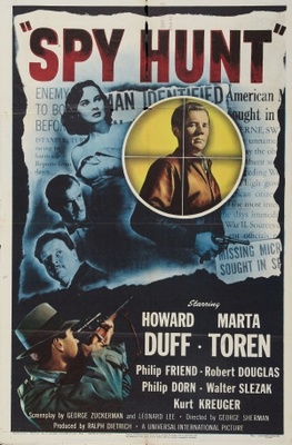 Spy Hunt movie poster (1950) metal framed poster