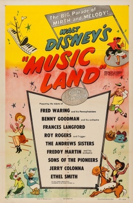 Music Land movie poster (1935) wood print
