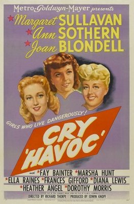 Cry 'Havoc' movie poster (1943) poster with hanger