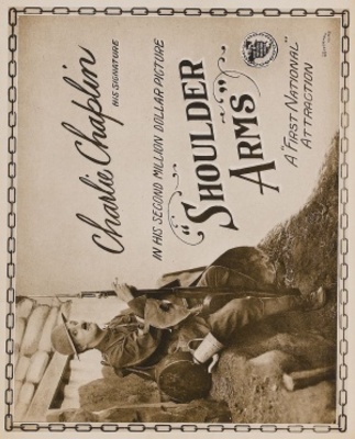 Shoulder Arms movie poster (1918) wood print