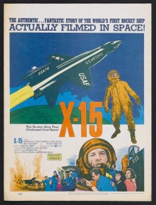 X-15 movie poster (1961) wooden framed poster