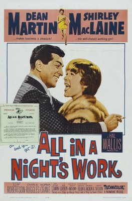 All in a Night's Work movie poster (1961) t-shirt