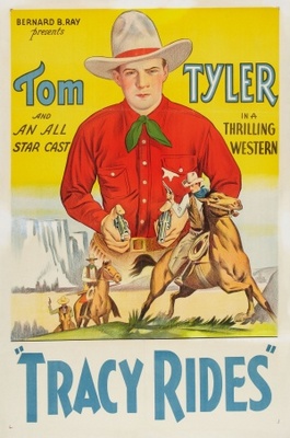 Tracy Rides movie poster (1935) wood print
