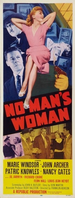 No Man's Woman movie poster (1955) canvas poster