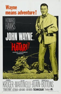Hatari! movie poster (1962) poster with hanger