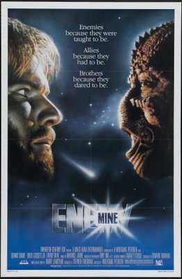 Enemy Mine movie poster (1985) wooden framed poster