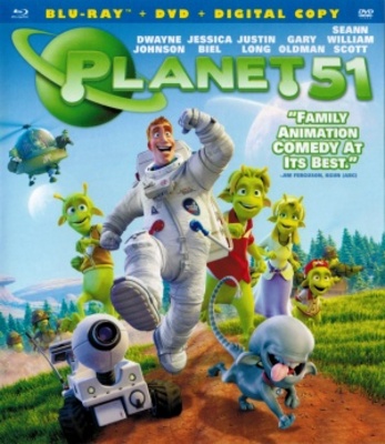 Planet 51 movie poster (2009) wooden framed poster