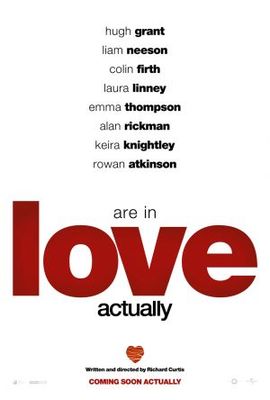 Love Actually movie poster (2003) wood print