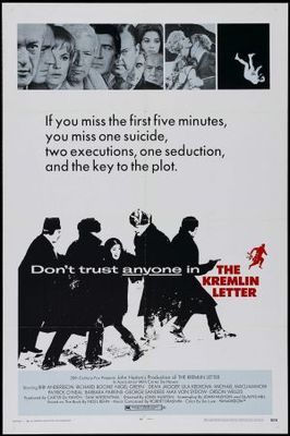 The Kremlin Letter movie poster (1970) canvas poster