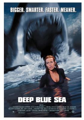 Deep Blue Sea movie poster (1999) canvas poster