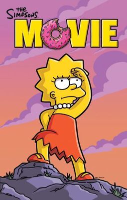 The Simpsons Movie movie poster (2007) wood print