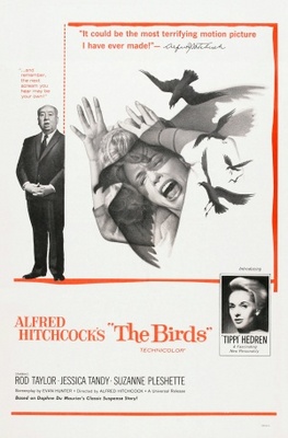 The Birds movie poster (1963) tote bag