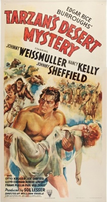 Tarzan's Desert Mystery movie poster (1943) wood print