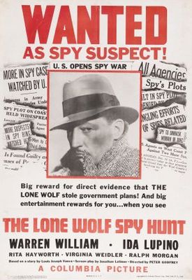 The Lone Wolf Spy Hunt movie poster (1939) metal framed poster