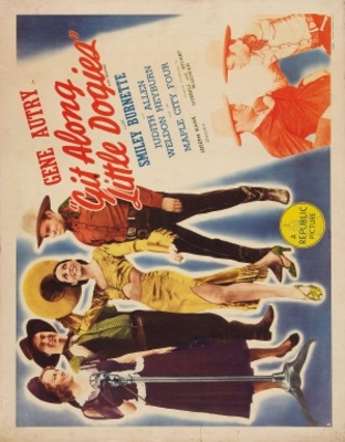 Git Along Little Dogies movie poster (1937) wooden framed poster